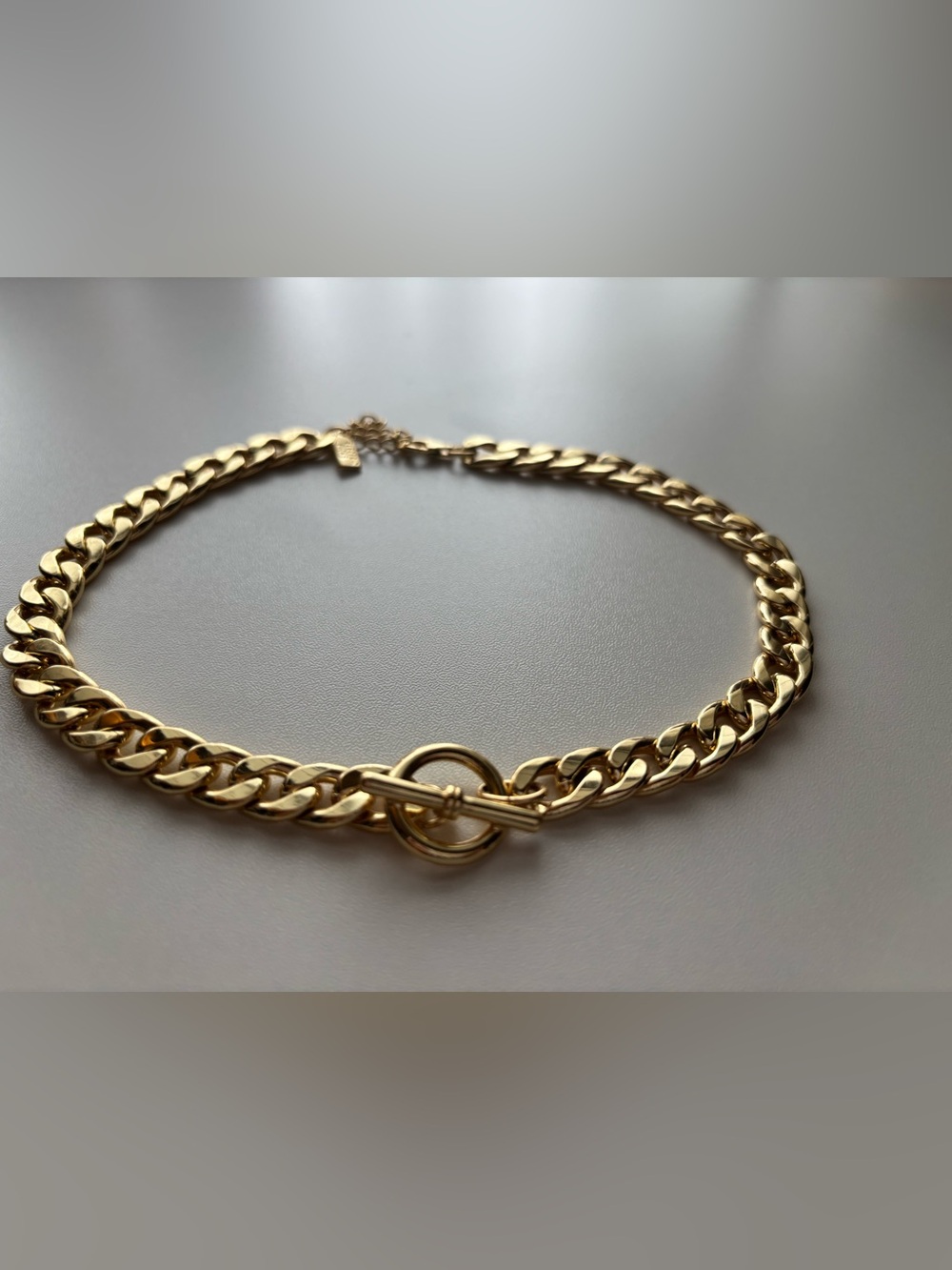 Electric Picks Gold Chain Toggle Necklace - Women Jewelry